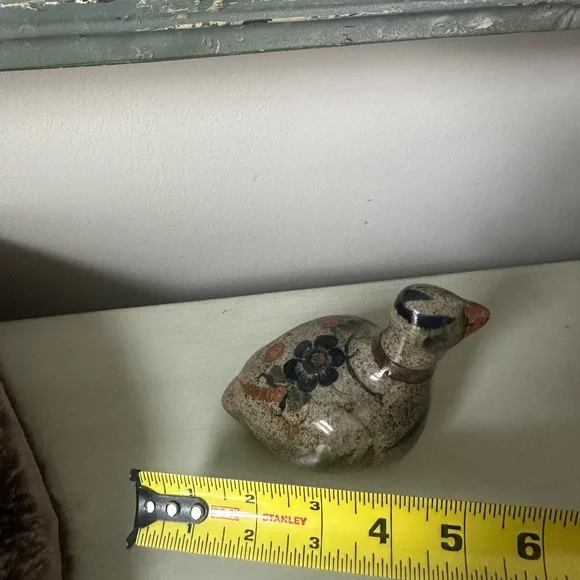 Tonala Mexican pottery bird hand painted - Picture 10 of 10